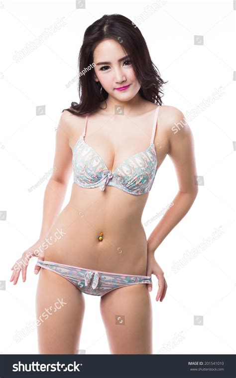 Beautiful Sexy Asian Woman Lingerie On Stock Photo 201541010 Shutterstock
