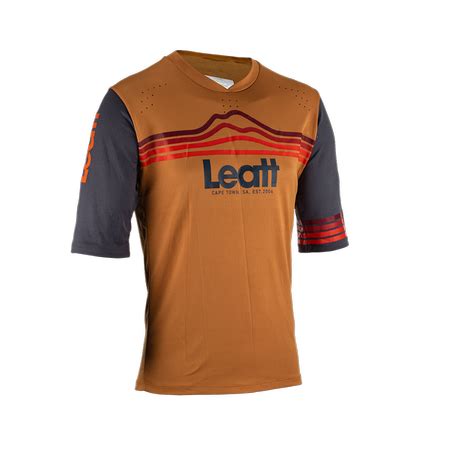 Leatt Koszulka Rowerowa Mtb Enduro Jersey Suede Kolor Rdzawy