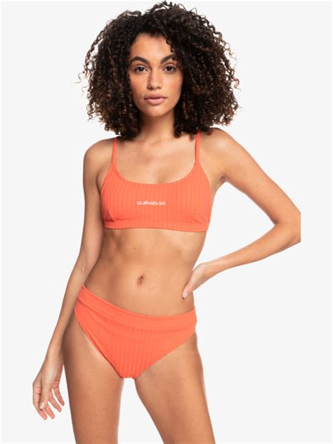 Logo Scoop Top De Bikini Bralette Para Mujer Quiksilver