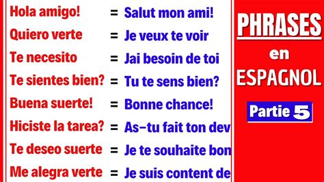 Les Phrases Pour Apprendre L Espagnol Rapidement Et Gratuitement