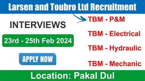 Larsen And Toubro Ltd Recruitment 2024 Hiring For Multiple Positions