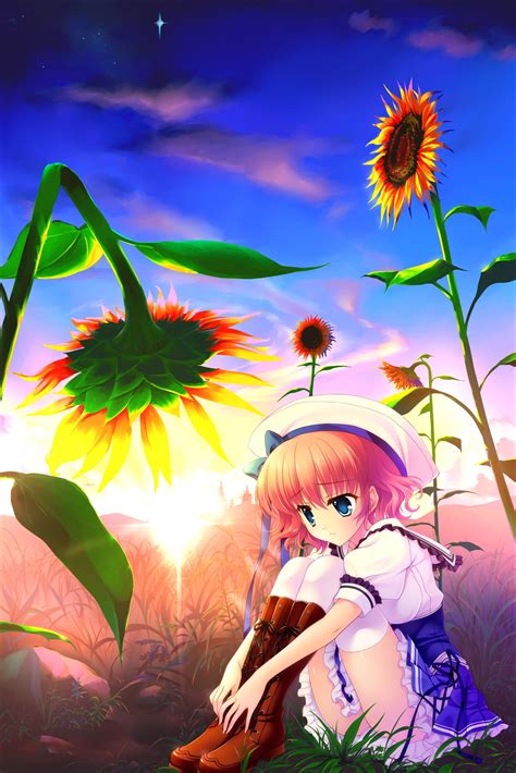 Anime Sunflower Wallpaper