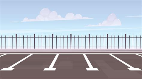 City street parking area landscape vector illustration 21593608 Vector ...