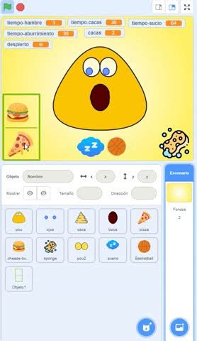 Creando Programando A Pou En Scratch Parte Dandole Comida A Pou