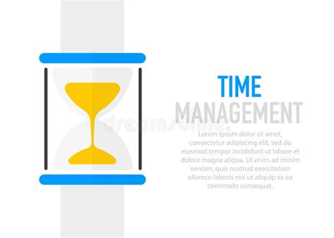 Time Management Concept Time Control Planning Stock Vector