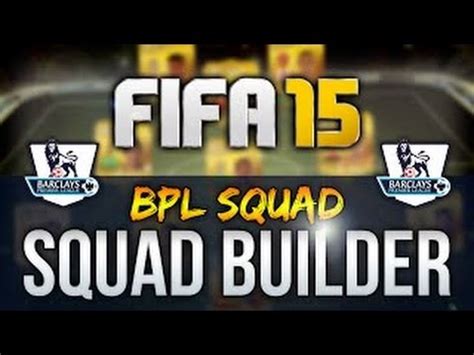 Squad Builder Barclays Llegarri Youtube