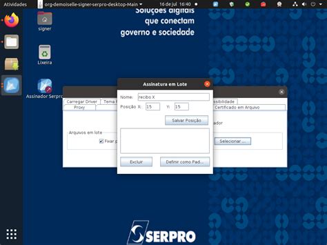 Assinador SERPRO Configurando Selo Para Assinaturas Em PDF