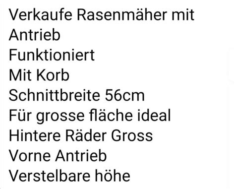 Rasenmäher mit Antrieb und Honda Motor 5 5 in 6911 Gemeinde Lochau für