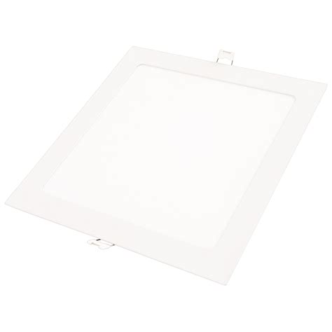 Plafon Led Cuadrado De Empotrar W K Luz Blanca