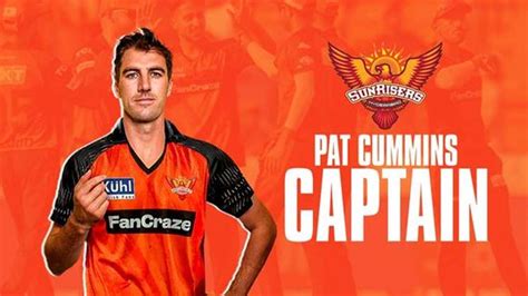 Ipl Pat Cummins Appointed As Sunrisers Hyderabad Captain For