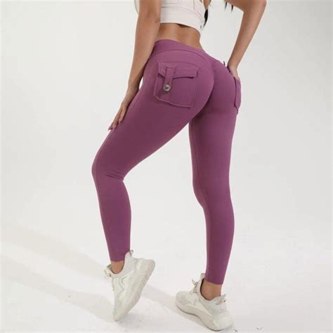 Leggings De Levage Des Fesses Avec Poches Pour Femmes Leggings Cargo