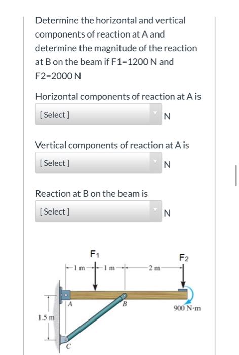 Answered Determine The Horizontal And Vertical Components