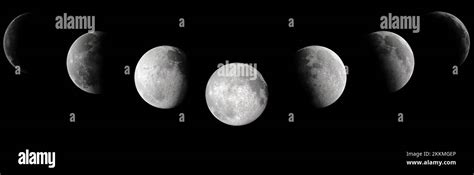 Moon phases, illustration Stock Photo - Alamy