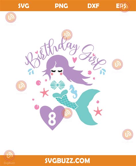 Free Svg Cut File — 72 Birthday Mermaid Svg Free Svg For Cricut