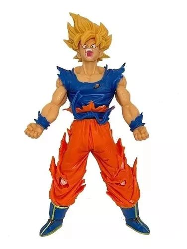 Boneco Dragon Ball Z Goku Enfurecido Super Saiyajin 18cm