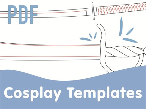 Cosplay Sword Pattern Collection 5 Cosplay Templates - Etsy