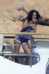 Rihanna In A Bikini Paddleboarding In Italy August Celebmafia