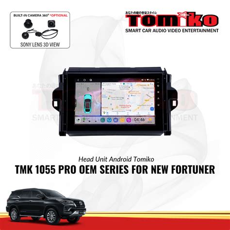 Jual Head Unit Android Tomiko TMK 1055 PRO OEM Series For New Fortuner