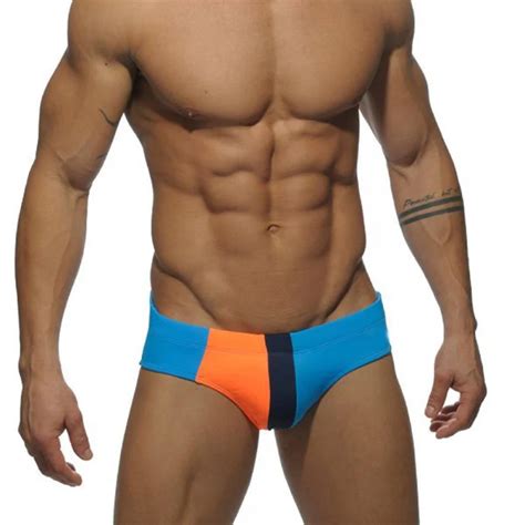 Brand Men S Push Up Cup Front Enhancement Swimwear Men Gay Swimsuits Swim Briefs Bikini Sexy