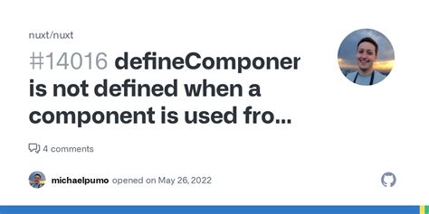 Definecomponent Is Not Defined When A Component Is Used From A Module