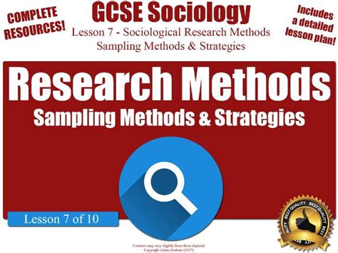 Sampling Methods Strategies Sociological Research Methods GCSE