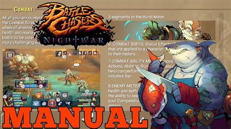 Game Manual Instruction Booklet Battle Chasers Nightwar YouTube