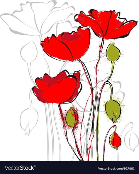 Трафарет маки - 71 фото