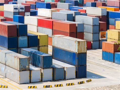 Container Yard Stock Photo Image Of Trade Harbor Business