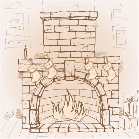 How To Draw A Brick Fireplace – Mriya.net