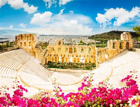 Amphithéâtre De L Hérode Atticus Acropole Athènes Image stock Image