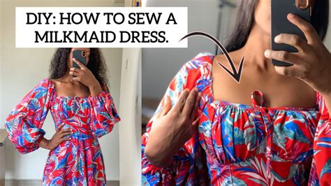 How To Sew A Milkmaid Dress Youtube