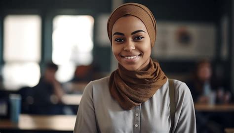 Jeune Femme D affaires Africaine Souriant En Toute Confiance à La