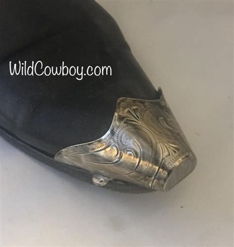 The Wild Cowboy • Silver Or Gold Cowboy Boot Tips And Heel Guards