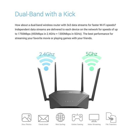 ᐅ Router Gigabit AC1750 MU MIMO WI FI de Alto Rendimiento de D link