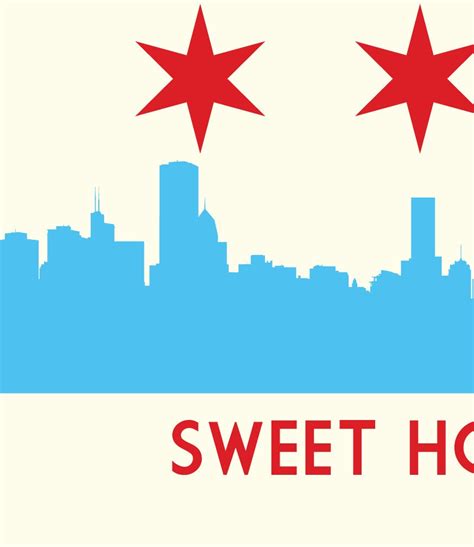 Chicago Chicago Flag Chicago Flag With Skyline & Heart - Etsy