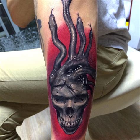 Skull Snakes Best Tattoo Design Ideas