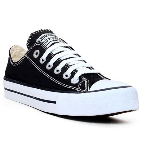 Tenis Feminino Star Branco Ct Core Al Cano Baixo Retro Preto Netshoes