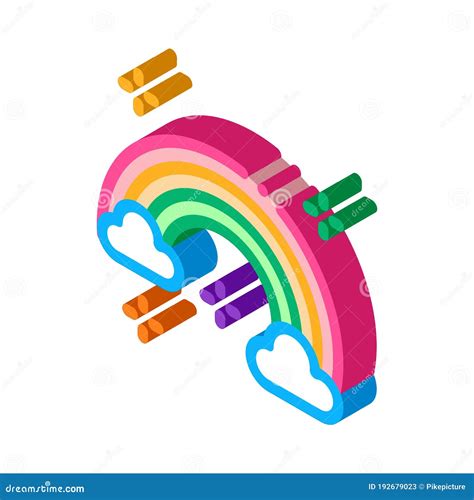 Lgbt Rainbow Isometric Icon Vector Illustration Stock Vector ...