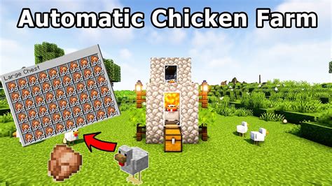 Best Automatic Chicken Farm In Minecraft Cooked Cooker Design