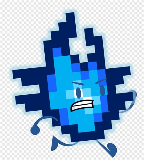 8 Bit Color Pixel Art Flame 8 Bit Blue Logo Png Pngegg