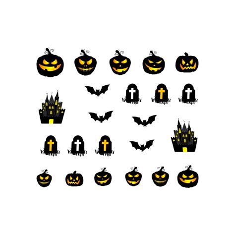 Halloween Graveyard Nail Decals - Nail Decals | ShopKeeki