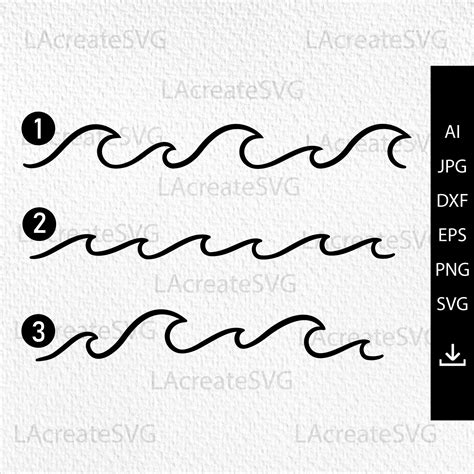 Waves Design Svg Beach Ocean Wave Svg Png Dxf Cricut Etsy Australia