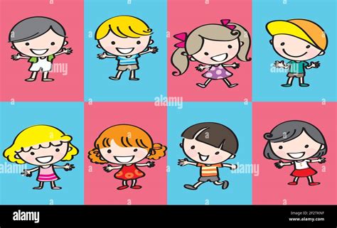 vector cartoon children background Stock Vector Image & Art - Alamy