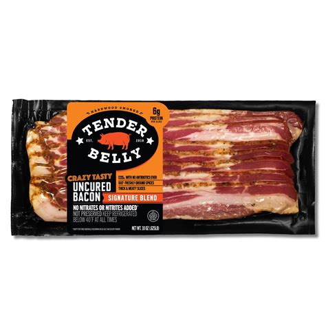 Tender Belly Crazy Tasty Sliced Uncured Bacon - Signature Blend - Shop