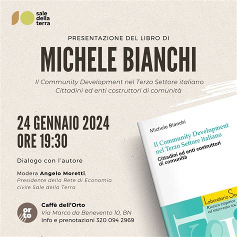 Presentazione Del Libro Il Community Development Nel Terzo Settore