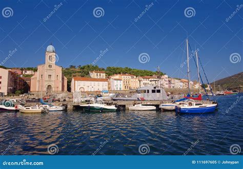 Port de Vendres stock image. Image of seashore, harbor - 111697605