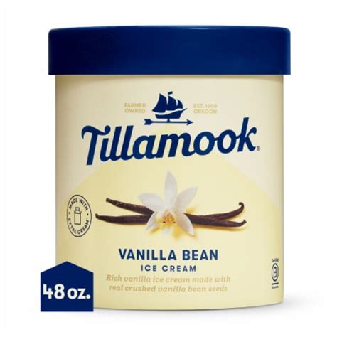 Tillamook Vanilla Bean Ice Cream Tub 48 Oz Ralphs