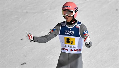 Skispringen Daniel Huber Wird Dritter In Wisla Kraft Und