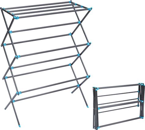 APEXCHASER Clothes Airer 3 Tier Clothes Drying Rack Collapsible