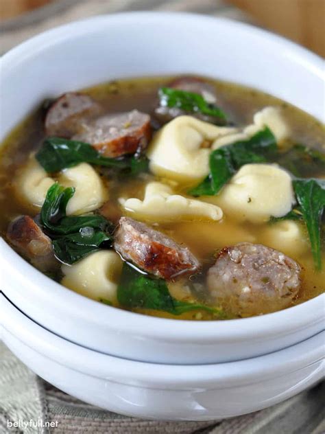 Sausage Tortellini Soup Incredible And Easy Belly Full